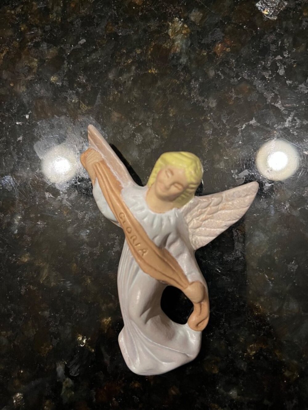 Handpainted Ceramic Gloria Nativity Angel A974